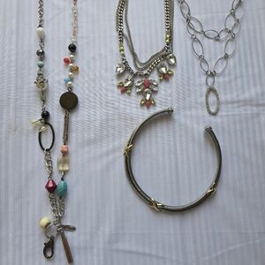 Mixed Necklace Bundle Lot 4 + ID Lanyard | Fashion Jewelry